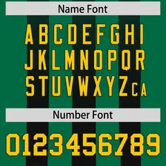 Kelly Green Black Vertical Fine Stripe Gradient Football Jersey 4