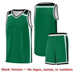 Kelly Green Black White Charge Series Basketball Jersey 7