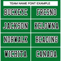 Kelly Green Black-White Football Jersey 3