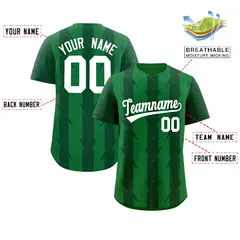 Kelly Green Blade Pattern Raglan Baseball Jersey 2