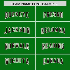 Kelly Green Brown Gradient Vertical Stripe Football Jersey 3