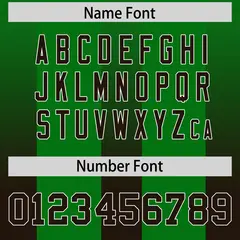 Kelly Green Brown Gradient Vertical Stripe Football Jersey 4