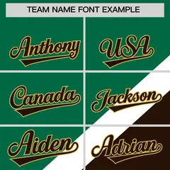 Kelly Green Brown Raglan Varsity Full-Snap Letterman Baseball Jacket 3