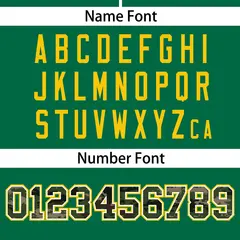 Kelly Green Camo Font Authentic Baseball Jersey 4