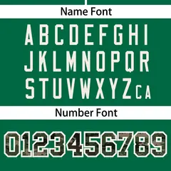 Kelly Green Camo Font Authentic Baseball Jersey 4