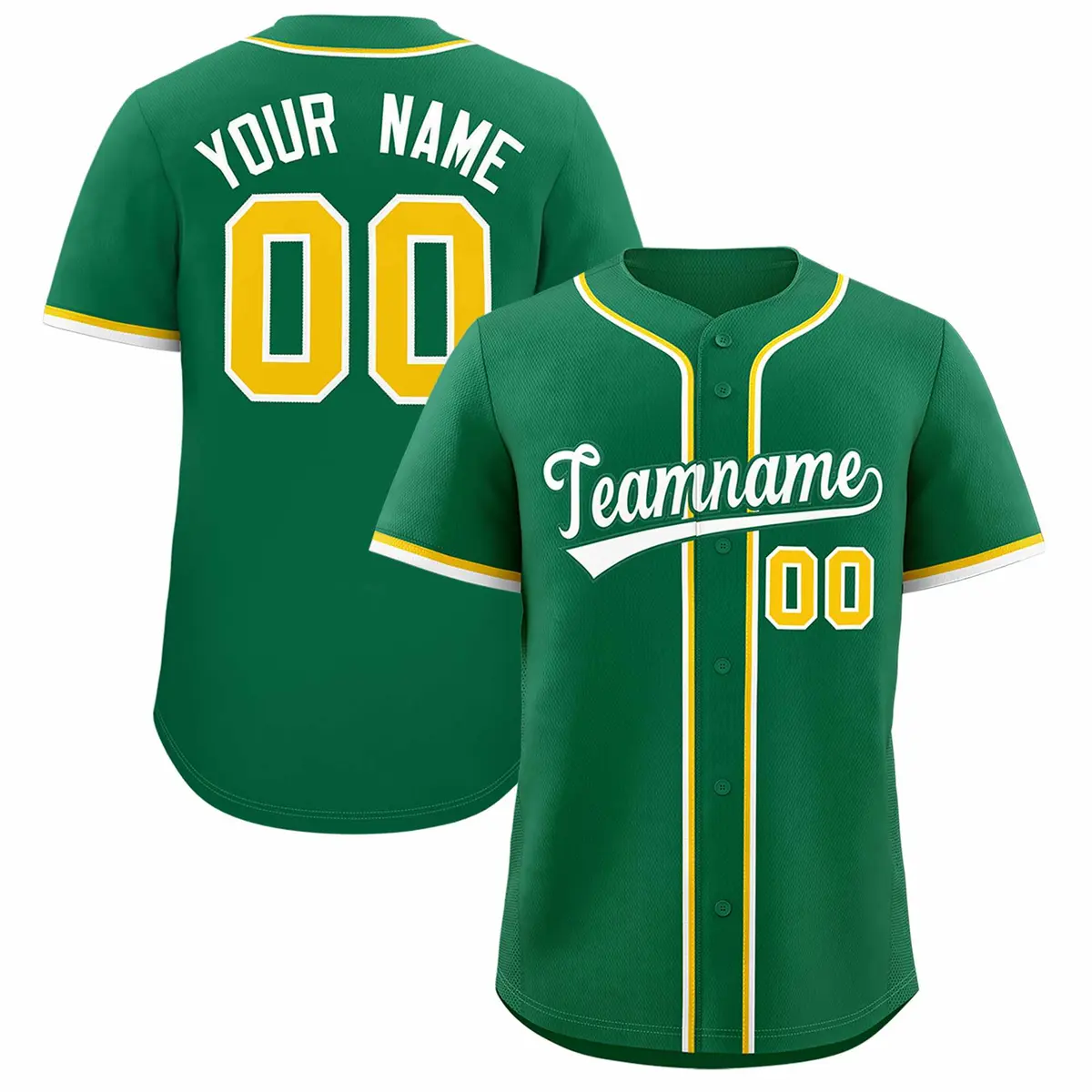 Kelly Green Classic Authentic Baseball Jersey