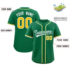 Kelly Green Classic Authentic Baseball Jersey 2