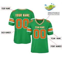 Kelly Green Classic Authentic Football Jersey 2