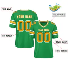Kelly Green Classic Authentic Football Jersey 2