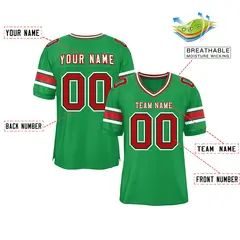 Kelly Green Classic Authentic Football Jersey 2