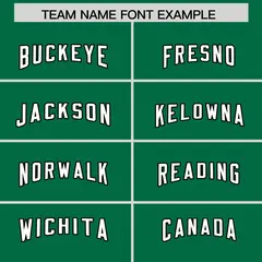 Kelly Green Classic Style American Football Jersey 3