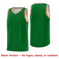 Kelly Green Colorfulflower Mexican Colors Graffiti Basketball Jersey 6