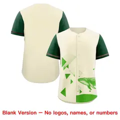 Kelly Green Cream Raptor Series Raglan Baseball Jersey 8