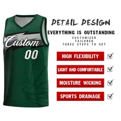 Kelly Green Dot Scatter Graffiti Pattern Basketball Jersey 4
