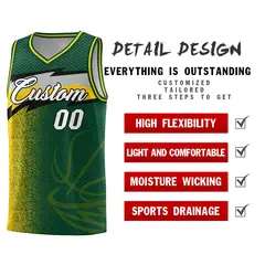 Kelly Green Dot Scatter Graffiti Pattern Basketball Jersey 4