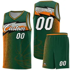 Kelly Green Dot Scatter Graffiti Pattern Basketball Jersey