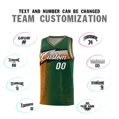 Kelly Green Dot Scatter Graffiti Pattern Basketball Jersey 3