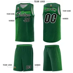 Kelly Green Dot Scatter Graffiti Pattern Basketball Jersey 2