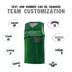 Kelly Green Dot Scatter Graffiti Pattern Basketball Jersey 3