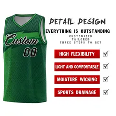 Kelly Green Dot Scatter Graffiti Pattern Basketball Jersey 4