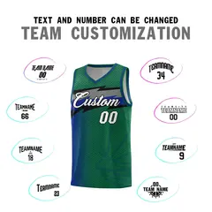 Kelly Green Dot Scatter Graffiti Pattern Basketball Jersey 3