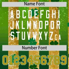 Kelly Green Four Leaf Clover St. Patrick's Day Baseball Jersey 4
