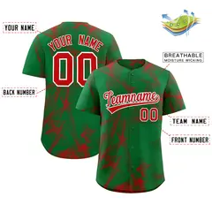 Kelly Green Fumes Graffiti Pattern Authentic Baseball Jersey 2
