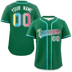 Kelly Green Genderflux Pride Month Classic Baseball Jersey