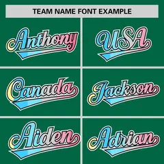 Kelly Green Genderflux Pride Month Classic Baseball Jersey 3