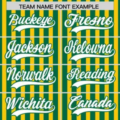 Kelly Green Gold American Flag Graffiti Baseball Jersey 3