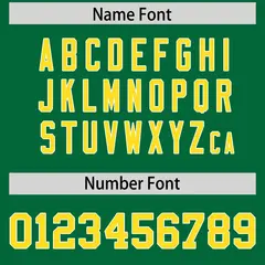 Kelly Green Gold and White Side Stripe Football Jersey 4