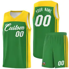 Kelly Green Gold Classic Sets Basketball Jersey 1