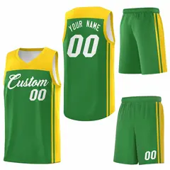 Kelly Green Gold Classic Sets Basketball Jersey 6