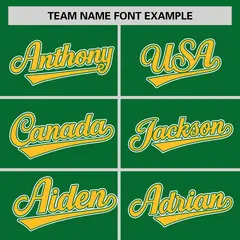 Kelly Green Gold Color Block Varsity Full-Snap Letterman Jacket 3