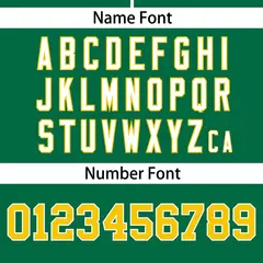 Kelly Green Gold Flame Graffiti Authentic Baseball Jersey 4