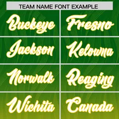 Kelly Green Gold Gradient Outdoor Authentic Football Jersey 3