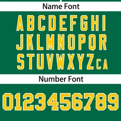 Kelly Green Gold Gradient Ribbed Authentic Baseball Jersey 4