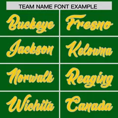 Kelly Green Gold Gradient Sides Fashion Football Jersey 3