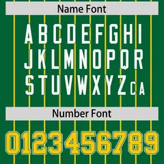 Kelly Green Gold Gradient Stripe Sleeves Baseball Jersey 4