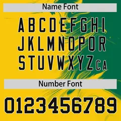 Kelly Green Gold Ink Pattern Authentic Baseball Jersey 4