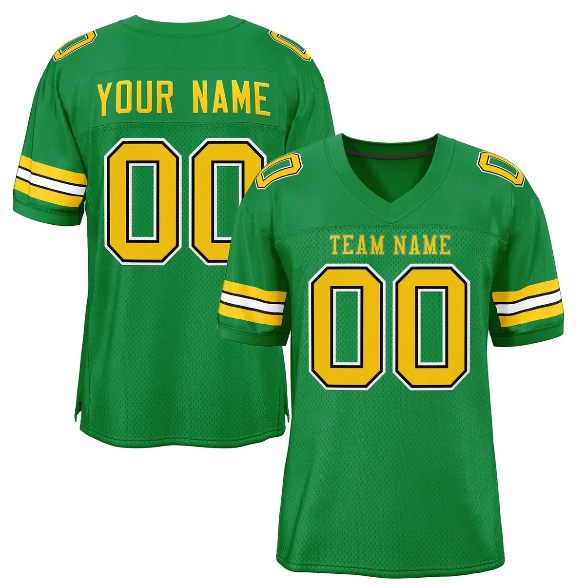 Kelly Green Gold-Kelly Green Football Jersey