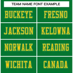 Kelly Green Gold-Kelly Green Football Jersey 3
