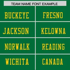 Kelly Green Gold Raglan Sleeves Authentic Football Jersey 3