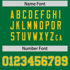 Kelly Green Gold Raglan Sleeves Authentic Football Jersey 4