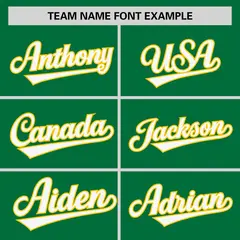 Kelly Green Gold Raglan Sleeves Round-Neck Hockey Jersey 3
