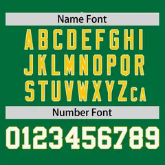 Kelly Green Gold Raglan Sleeves Round-Neck Hockey Jersey 4