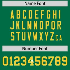Kelly Green Gold Sequin Lettering Football Jersey 4