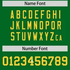 Kelly Green Gold Sequin Lettering Stretch Football Jersey 4
