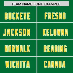 Kelly Green Gold Side Stripe Authentic Football Jersey 3