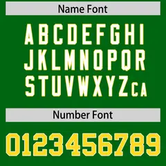 Kelly Green Gold Star Pattern Raglan Football Jersey 4